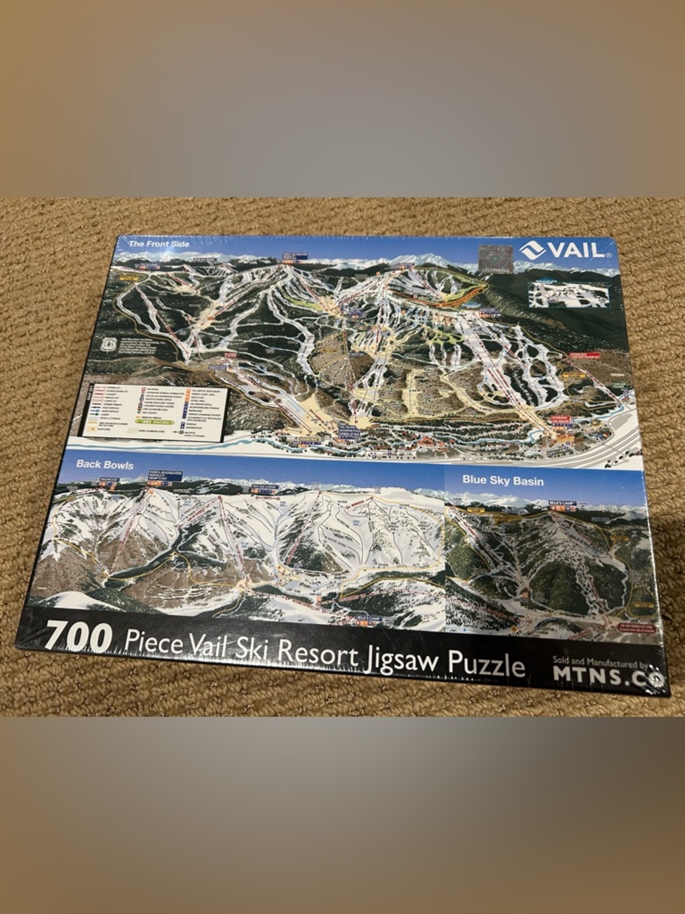 NEW! Vail Ski Resort Jigsaw Puzzle, 700 pieces. Great gift VAIL, Colorado ⛷️⛷️